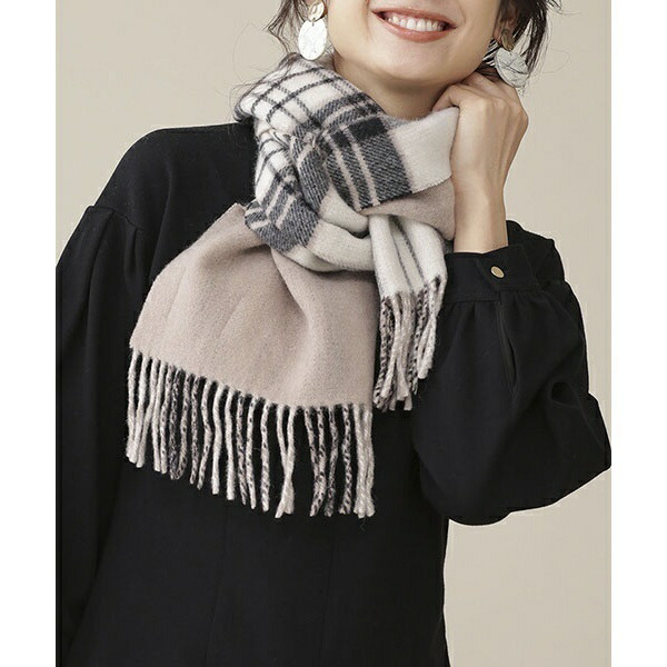 楽天市場 予約商品 Nu Ladys カシミヤ１００ リバーシブルマフラー ナノ ユニバース レディース Nano Universe 丸井 マルイ 楽天市場店