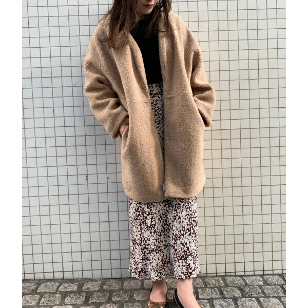 楽天市場 ボアロングブルゾン アダム エ ロペ ル マガザン Adam Et Rope Le Magasin 丸井 マルイ 楽天市場店