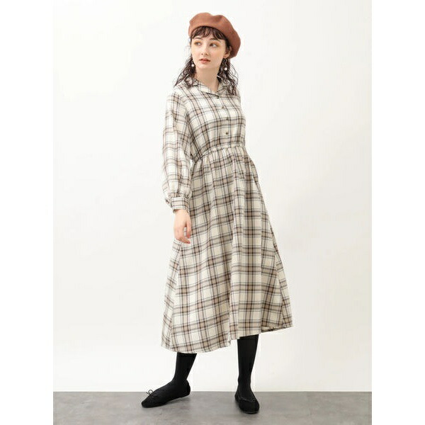 楽天市場 開襟チェックワンピース アースミュージック エコロジー