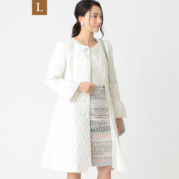 リモンタジャカードコート風ワンピース トゥービーシック L To Be Chic L Oscarmedcare Com