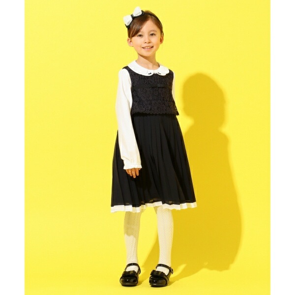 21春夏新色 ひなちゃん着用 １２０ １４０ｃｍ シフォンプリーツコンビ ワンピース 組曲 キッズ ｋｕｍｉｋｙｏｋｕ ｋｉｄｓ To Crowncow Dynicons Com