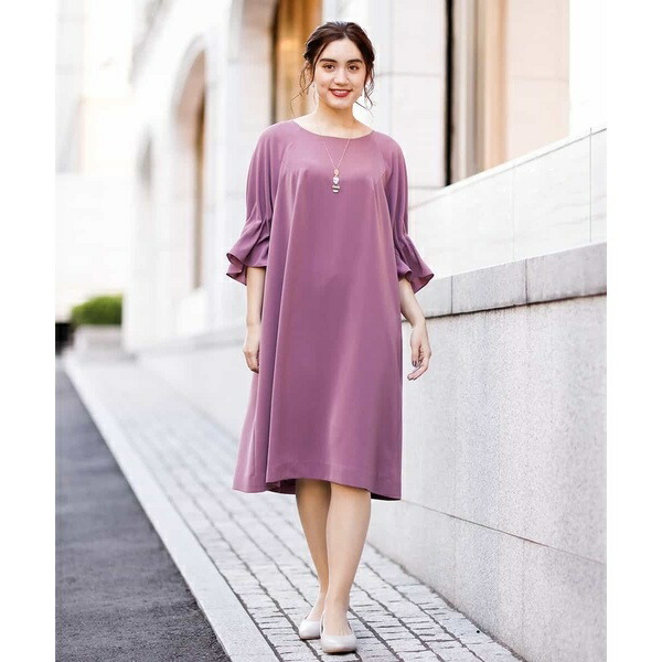 安いそれに目立つ 大きいサイズ ギャザースリーブワンピース エウルキューブ ｅｕｒ3 丸井 マルイ 店 国内配送 Crystalgalleryva Com