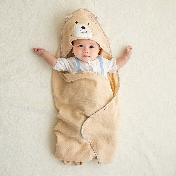 楽天市場 ベビーバスタオル 新生児 日本製 アフガン おくるみ フード付きタオル ガーゼ パイル ミキハウス ホットビスケッツ 丸井 マルイ 楽天市場店