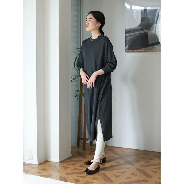 楽天市場 ボトルネックサイドスリットニットワンピース アメリカンホリック American Holic 丸井 マルイ 楽天市場店