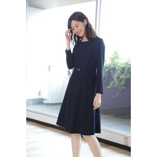 楽天市場 ジョーゼットフィット フレアワンピース ナチュラルビューティーベーシック Natural Beauty Basic 丸井 マルイ 楽天市場店