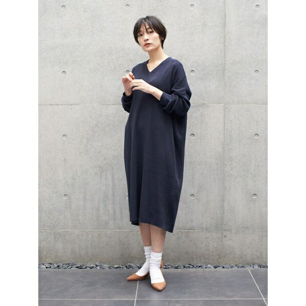 楽天市場 Vネック片畦ニットワンピース アメリカンホリック 丸井 マルイ 楽天市場店
