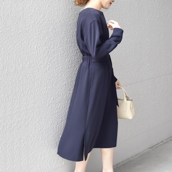 楽天市場 リサイクルポリエステルキーネックワンピース フォーマル対応 シップス レディース Ships For Women 丸井 マルイ 楽天市場店