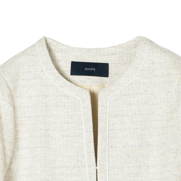 ジャージーツイードノーカラージャケット 20ss フォーマル対応 シップス レディース Ships Women 還元 ファッション For ジャージーツイードノーカラージャケット 20ss フォーマル対応 シップス レディース Ships Women 還元 ファッション For