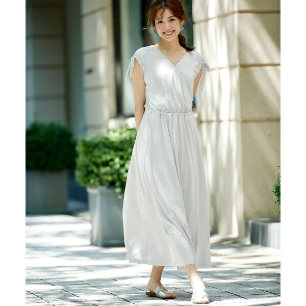 楽天市場 シャーリングスリーブカットワンピース ペルルペッシュ Perle Peche 丸井 マルイ 楽天市場店