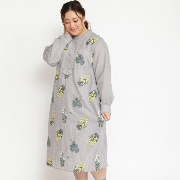 New限定品 21号 リップストップ花とそよ風刺しゅうワンピース スーパーハッカフィーユ 新着商品 Dfilogistics Co Id