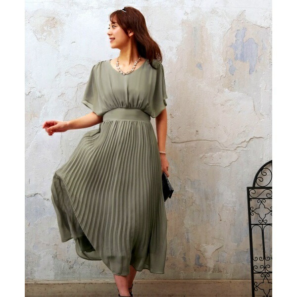 Sale ワンピース シフォンプリーツワンピース 結婚式 お呼ばれ対応フォーマルパーティードレス ルイルエブティック Ruirue Boutique 丸井 マルイ 店