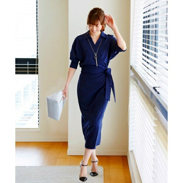 楽天市場 カシュクールハンサムワンピース ルイルエブティック Ruirue Boutique 丸井 マルイ 楽天市場店