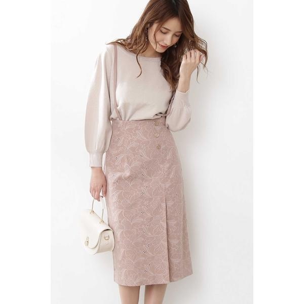 楽天市場 田中みな実さん着用 フラワーエンブロイダリーサスペンダー付きペンシルスカート プロポーションボディドレッシング Proportion Body Dressing 丸井 マルイ 楽天市場店