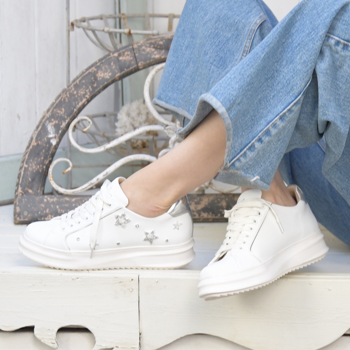 信頼 楽天市場 定番商品 4 5cmヒール スターストーンレースアップスニーカー ブリジット バーキン 丸井 マルイ 楽天市場店 信頼 Www Egicons Com