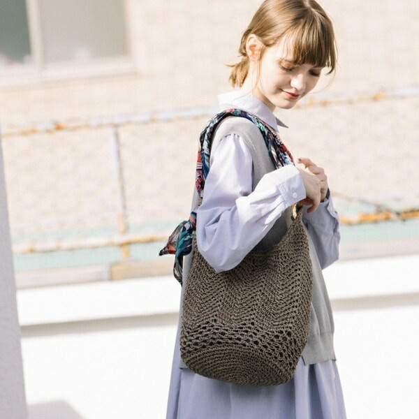 楽天市場 Cooco クーコ かごバッグ レディース ショルダーバッグ 大人 リゾート スカーフ クーコ Cooco 丸井 マルイ 楽天市場店