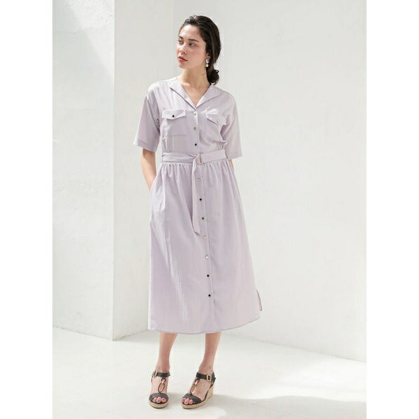 楽天市場 オープンカラーシャツワンピース イェッカヴェッカ Yecca Vecca 丸井 マルイ 楽天市場店