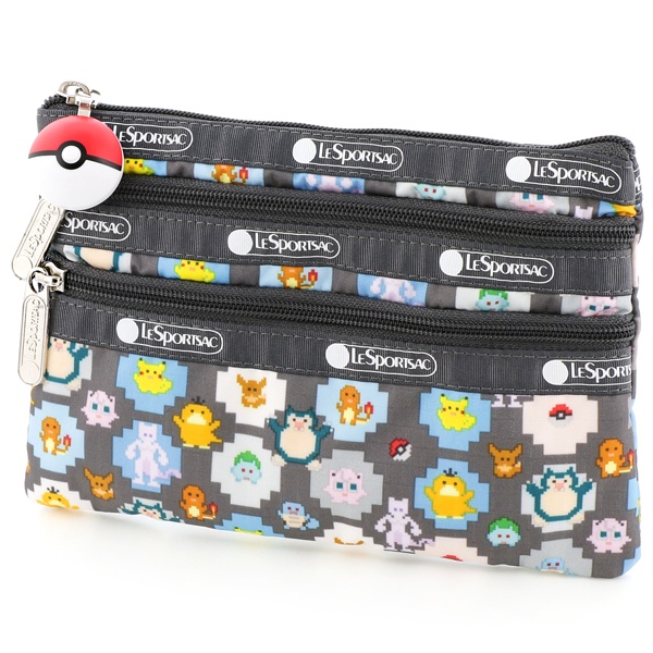 楽天市場 Special 3 Zip Cosmetic ポケモンピクセルライト レスポートサック Lesportsac 丸井 マルイ 楽天市場店