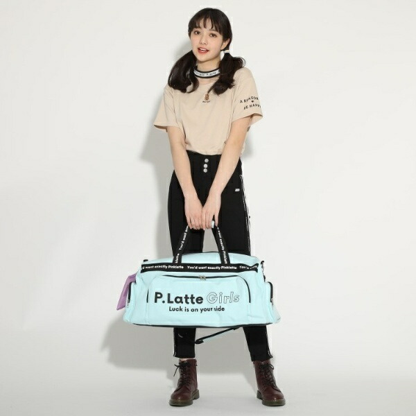 楽天市場 ロゴトラベルボストンバッグ ピンクラテ Pink Latte 丸井 マルイ 楽天市場店