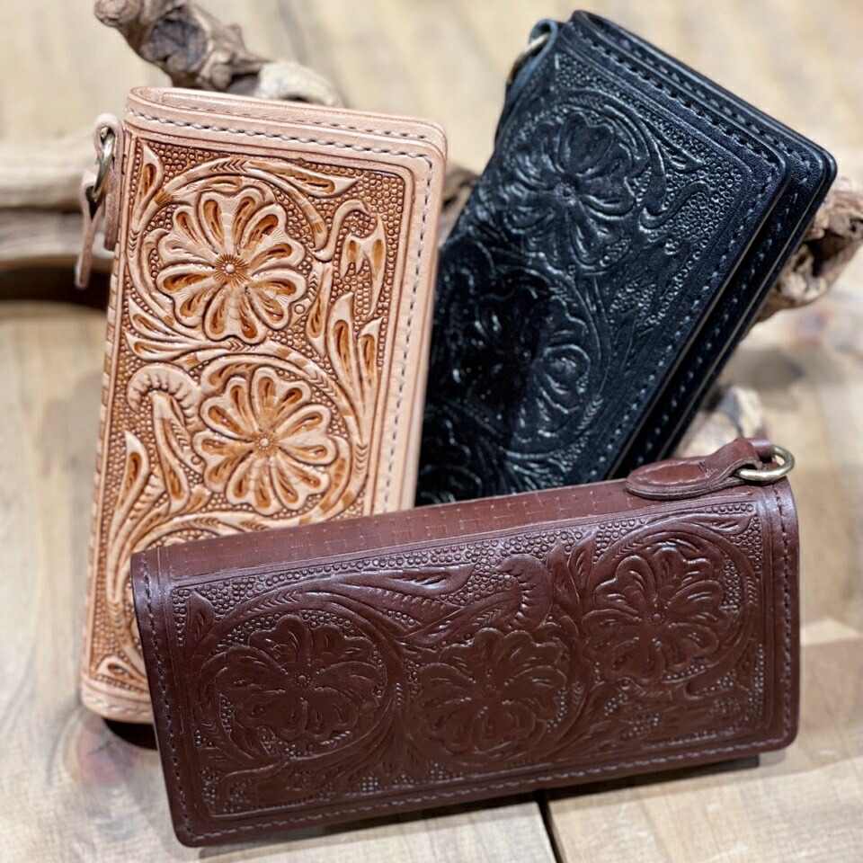 evisu 長財布 EVISU エヴィス 黒 レザー 長財布 エンボス加工 - メルカリ