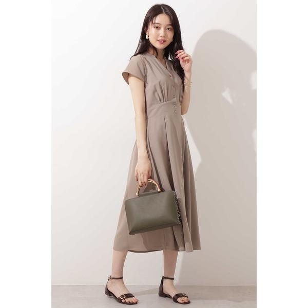 楽天市場 フレンチスリーブとろみワンピース エヌ ナチュラルビューティーベーシック N Natural Beauty Basic 丸井 マルイ 楽天市場店