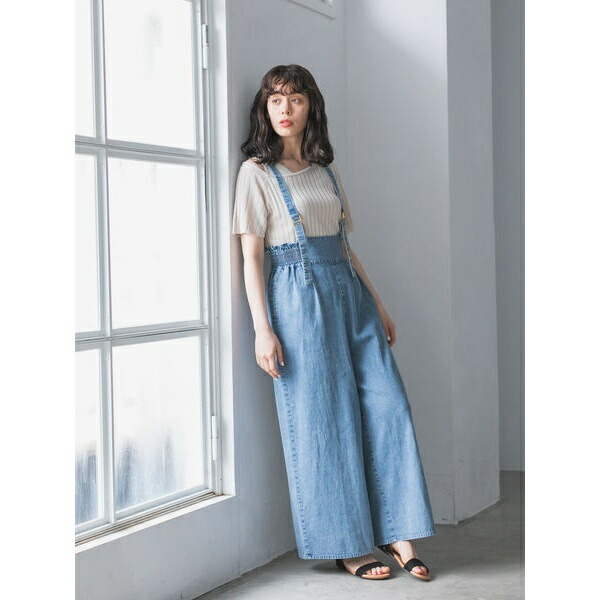 楽天市場 5 6ozデニムサロペット イーハイフンワールドギャラリー E Hyphen World Gallery 丸井 マルイ 楽天市場店