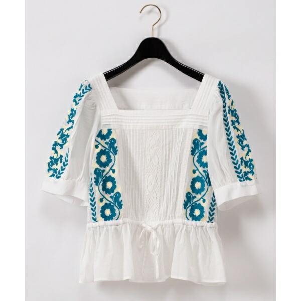 新しいブランド シャツ ブラウス ピンタック刺繍トップ グレースコンチネンタル Grace Continental Dgb Gov Bf