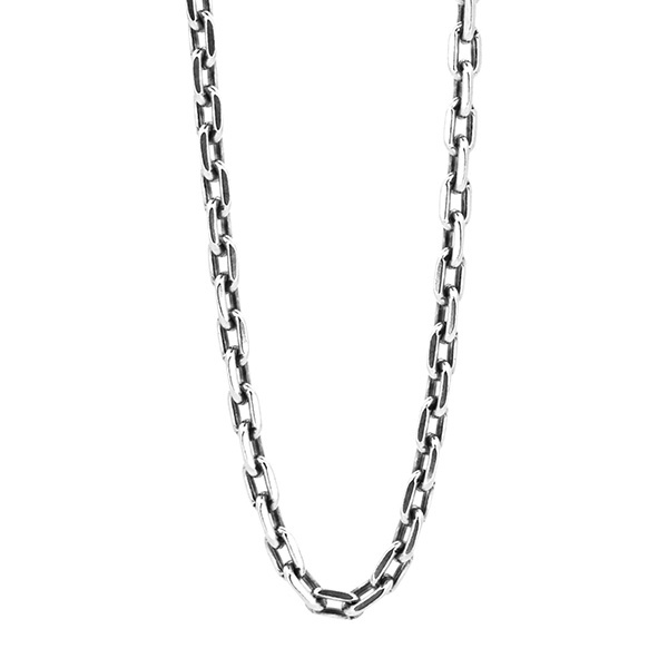 LH ラージ カットアズキチェーンネックレス(いぶし)50cm/シルバー925／ライオンハート（LION HEART）
