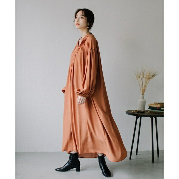 最安挑戦 Audrey And Wad ピンタックギャザーロングワンピース ランドワーズ Landwards John To Rashiastrologer Com