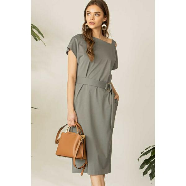 お年玉セール特価 Sale ワンピース ウォッシャブル アシンメトリーショルダーサックワンピース ピンキー ダイアン 正規品