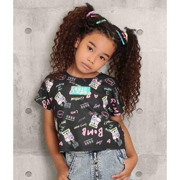 楽天市場 肩開きファッショニスタ柄トップス アナップキッズ ガール Anap Kids Girl 丸井 マルイ 楽天市場店