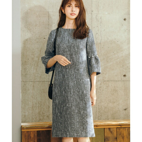 売り切れ必至 袖フレアツイード調ワンピース ラナン Ranan 丸井 マルイ 店 魅了 Gmsaz Com