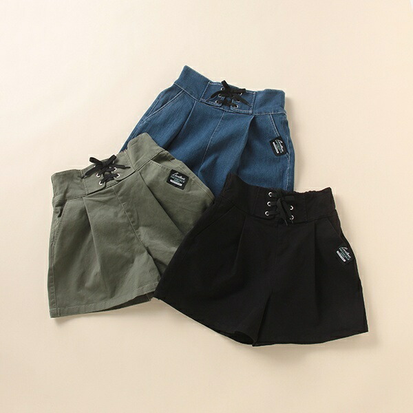 楽天市場 レースアップショートパンツ ラブトキシック Lovetoxic 丸井 マルイ 楽天市場店