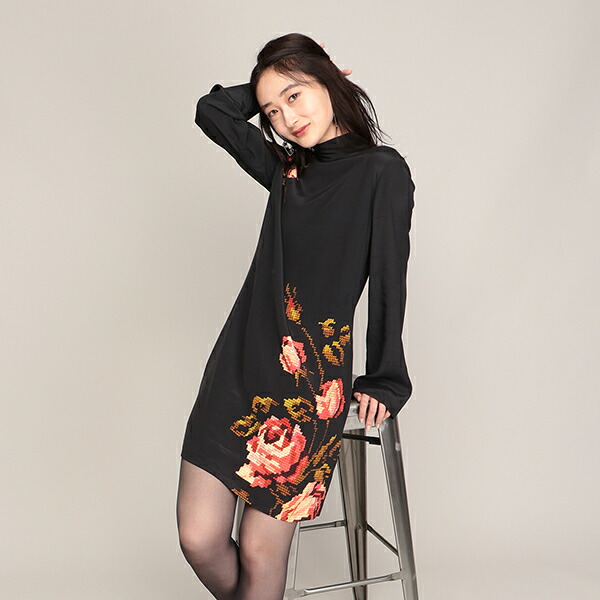 レディースファッション ワンピース 美しい ワンピース長袖 Memory デシグアル dvani Com