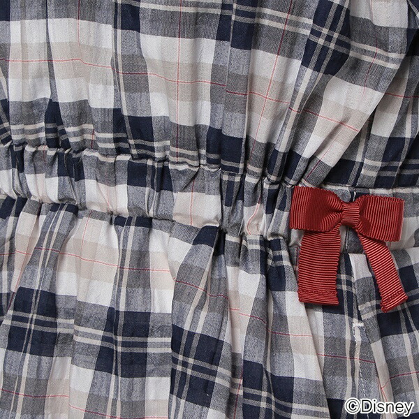 Disney ミニーマウスデザイン 髪の毛音楽隊つきオフショルチェックワンピース ポンポネット 坊や Pom Ponette Junior Marchesoni Com Br