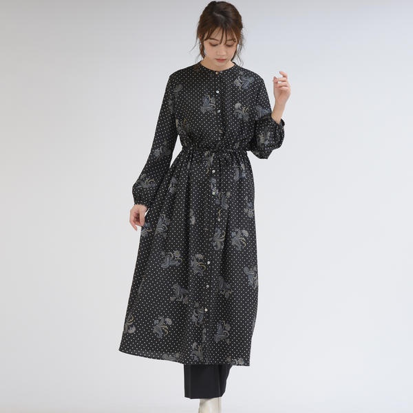 楽天市場 アンティークペイズリープリントロングワンピース ドロワットロートレアモン Droite Lautreamont 丸井 マルイ 楽天市場店