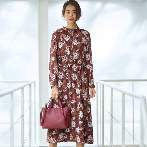 楽天市場 洗える アリシアフラワー プリントワンピース クード シャンス Coup De Chance 丸井 マルイ 楽天市場店