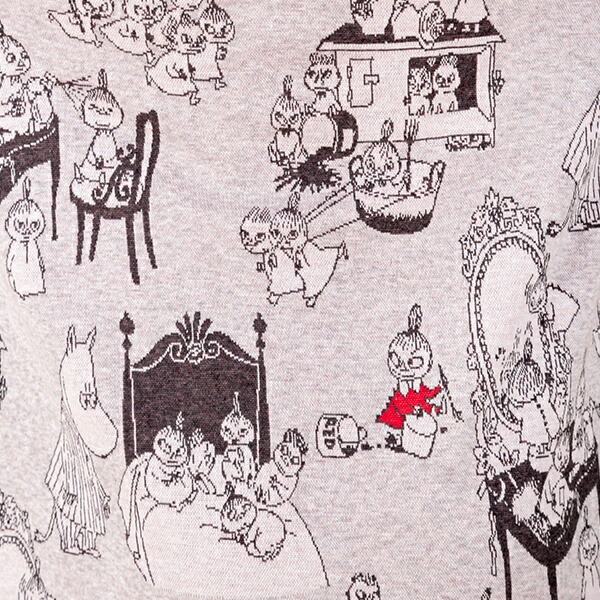 Amour Moomin ムーミン ミイと兄弟達 レディース ダブルジャカード ワンピース アムール Amour Beregszaszietterem Hu