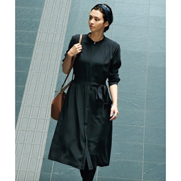 レディースファッション ワンピース 福袋セール マガジン掲載 キュプラツイル ベルト付き ワンピース 番号ｊ５９ ２３区 ｌ ｎｉｊｙｕｓａｎｋｕ ｌ