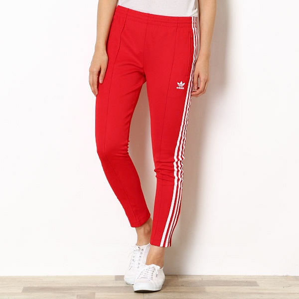 adidas red sst track pants