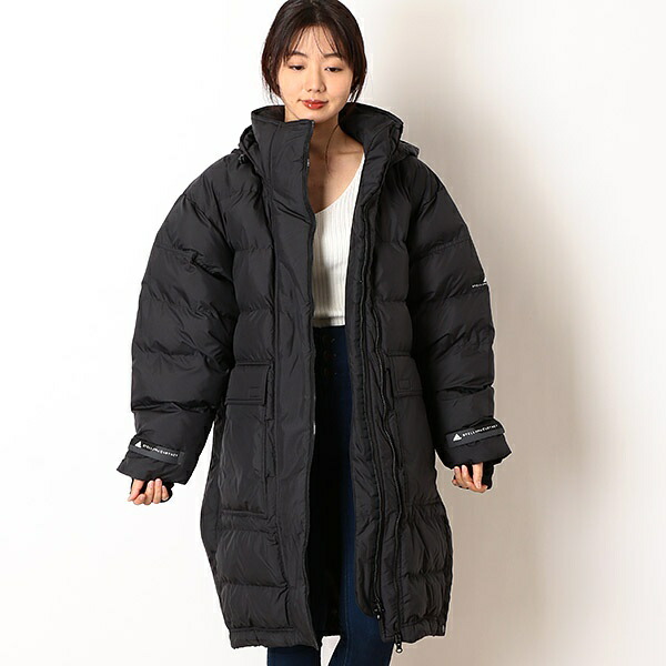 adidas by stella mccartney athletic long padded jacket