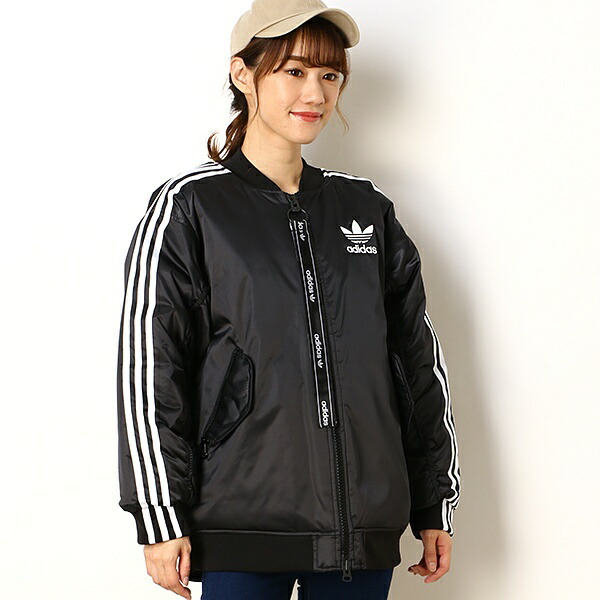 long bomber jacket adidas