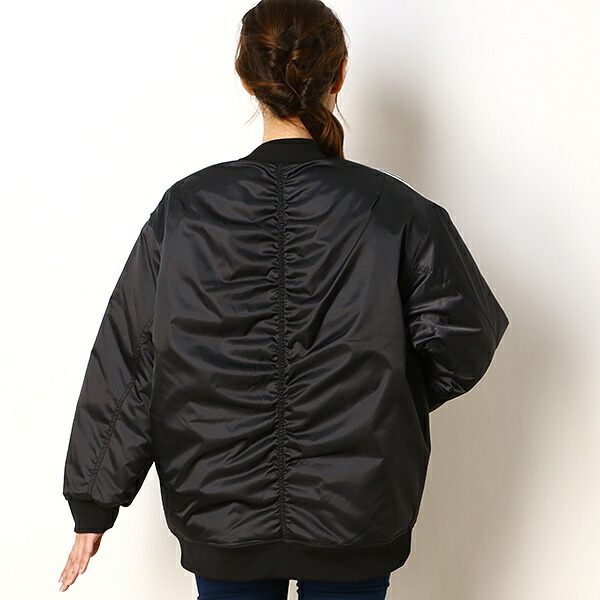 adidas long bomber jacket