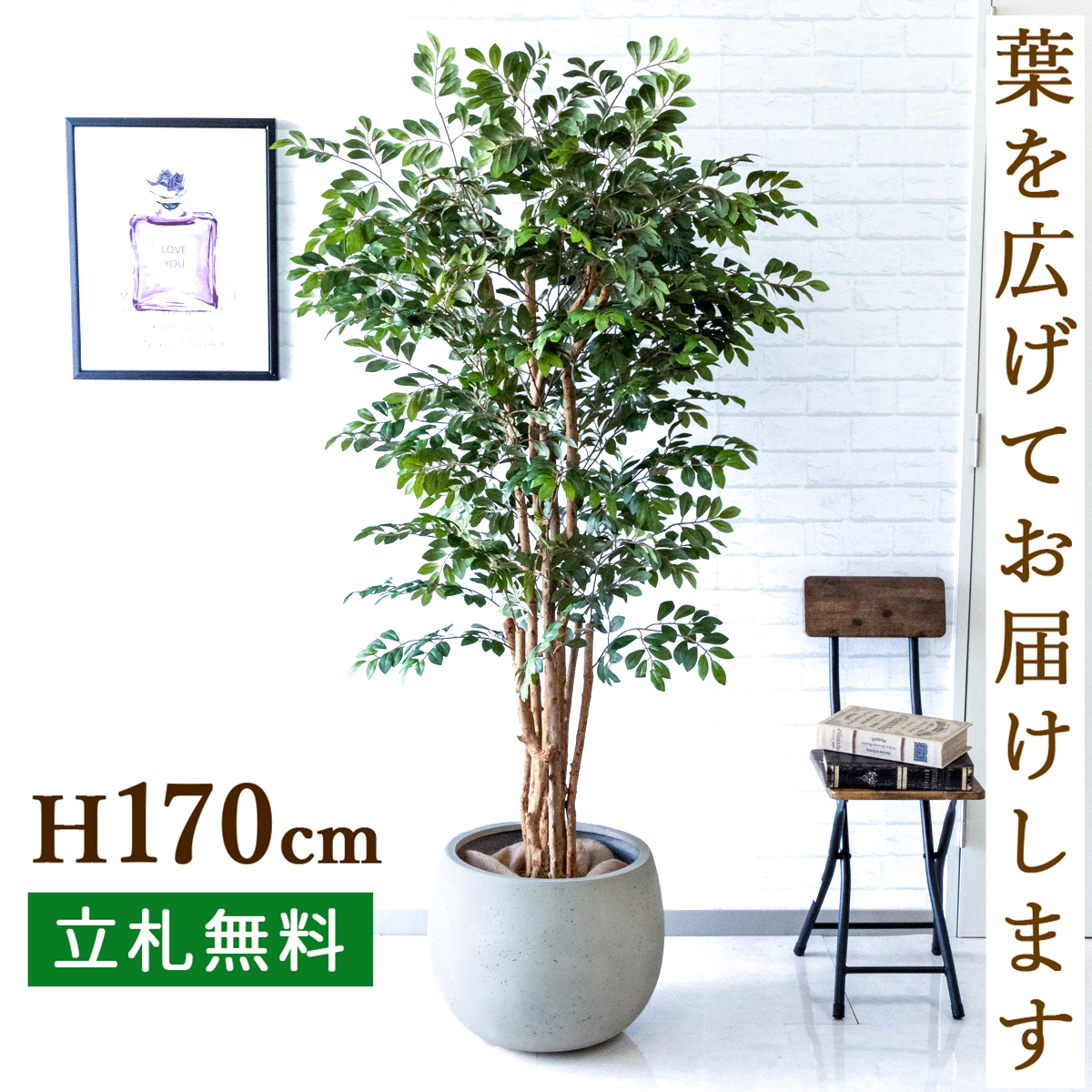 楽天市場 人工観葉植物 フェイクグリーン 大型 トネリコツリー H約170cm お祝い立札無料 観葉植物 フェイク おしゃれ アーティフィシャルグリーン 観葉樹木 人工樹木 インテリア フロアサイズ 新築祝い 住宅展示場 オフィス 開業祝い Pg146 D42 トネリコツリー H約