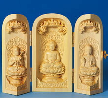 懐中仏　阿弥陀枕三尊｜日本文化センター　店