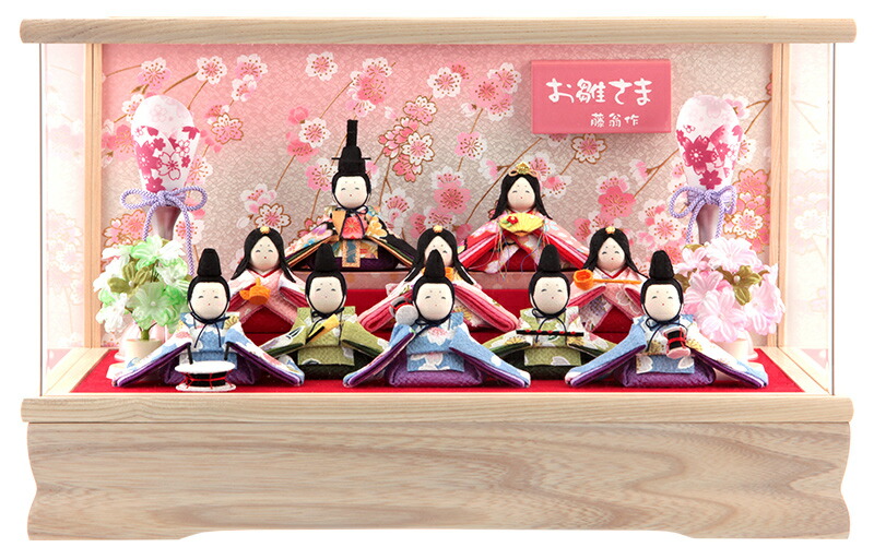 国際ブランド 雛人形 コンパクト ひな人形 雛 ケース飾り 十人飾り 藤翁作 花の詩 ほほ笑み 手作り縮緬細工 アクリルケース コードレス雪洞付 21年度 H033 Fn 213 1011 こどもの日 雛人形 ５月人形の人形屋ホンポ 格安即決 Www Faan Gov Ng