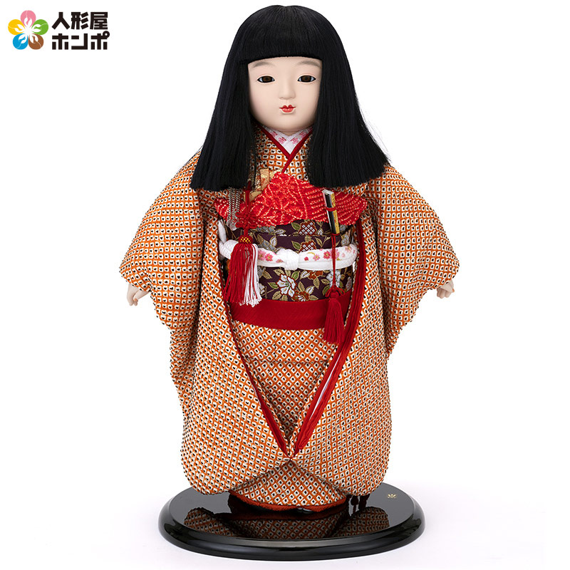 【100周年祭特価★先着クーポン】【クーポン利用で10%OFF】雛人形 久月 ひな人形 市松人形 豊珠作 正絹京染四ツ巻鹿の子絞り 本結び帯 【2026年度新作】 h083-k-k13126g-5 D-112