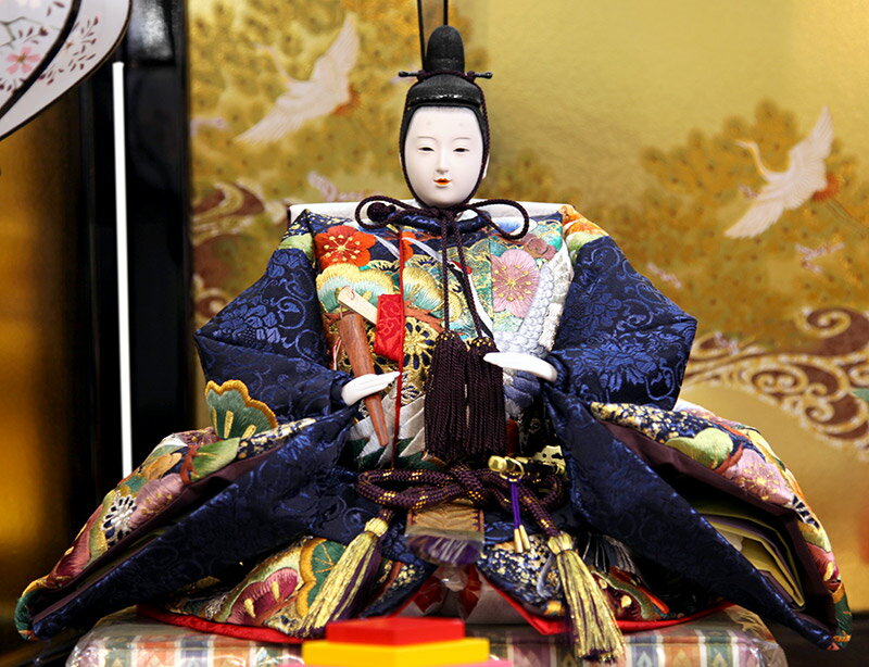 三段飾り五人飾り麗華雛西陣織金襴金彩刺繍京七番親王大三五官女桐製駿河古典蒔絵久月オリジナル頭【2022年度新作】