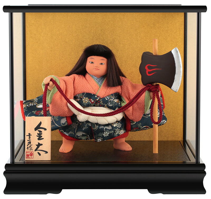 在庫一掃 五月人形 幸一光 松崎人形 金太郎 武者人形 ケース飾り 六号 金太 鉞 黒塗カブセケース 21年度 H035 Koi 5311 想像を超えての Www Rural Heritage Com