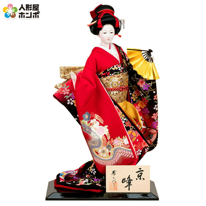 楽天市場】日本人形 尾山人形 人形単品 寿喜代作 初音 金彩 10号