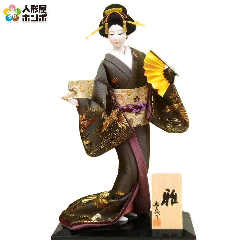 楽天市場】日本人形 尾山人形 人形単品 寿喜代作 末広 金らん 12
